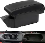 HRCHCG Consoles Armrest for Toyota 86 GT86 / Subaru BRZ Center Dual Storage Box for Scion FR-S 2012-2020 (All Black)