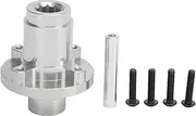 RC Straight Shaft Axle, Aluminium Alloy Construction, Performance Upgrade for X Maxx 6S 8S, Easy Installation, Efficient Power Transmission, Silver Color