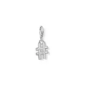 NEW Thomas Sabo Sterling Hashtag Charm Pendant Cubic Zirconia Social Media Insta