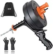 BACOENG Pipe Cleaning Spiral [7.5 m], Drain Cleaner Spiral for Pipe Cleaning, Drain Cleaning with Drain Spiral to Remove Hair and Blockage - Fits Almost All Drains