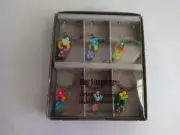 Pier 1 One Imports Set 6 Drink Wine Charms Flip Flops With Flower Glass NIB