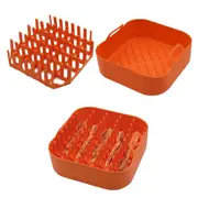 Air Fryer Silicone Bacon Rack Bacon Cooker Tray with Air Fryer Pot Tray Microwave Accessory