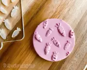 Carrot Vegetables Garden Food Vitamines - Embosser Stamp for cookies, Cake