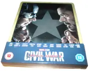 Captain America: Civil War - New Sealed 4K Ultra HD Blu-Ray - Steelbook Edition