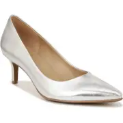 Naturalizer Womens Everly Silver Dress Heels Shoes 9.5 Wide (C,D,W) BHFO 9453