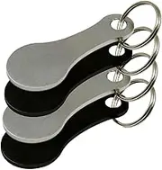 1set Cart Token Key Trolley Portable Shopping Cart Shopping Cart Coin Shopping Trolly Token Stainless Steel 4pcs