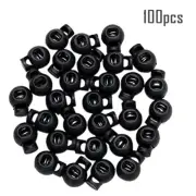 Rope Cord Locks 100pcs Clip End Round Ball Shape Luggage Lanyard Stopper New