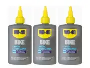3 X WD-40 BIKE Wet Chain Lube 118mL Bottle - For Wet, Muddy, Extreme Conditions