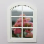 (Lot 2) 1:12 Scale Miniature Window Frame Panel window white painted