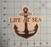 LIFE AT SEA * Sticker / Decal