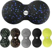 Massage Ball Massage Roller for Rehabilitation Yoga Exercises Crossfit Anti-Stress Relaxation Ideal for Back Pain, Sciatica, Peanut Shape (Blue)