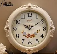 在飛比找樂天市場購物網優惠-掛鐘靜音掛鐘現代客廳時鐘歐式復古田園掛錶時尚鐘錶創意石英鐘