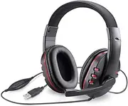 USB Gaming Headset Headphone with Microphone for PS4, PlayStation Vita, Mac, Laptop, Tablet, Computer, Mobile Phones