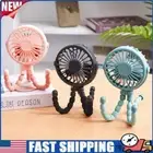 Baby Stroller Fan 500mAh Mini Octopus Fan Small Personal Fan for Office Room Car