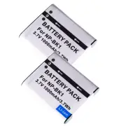2 Pack NP-BK1 Battery for Sony Cyber-shot DSC-S750 S780 S950 S980 W180 W190 W370