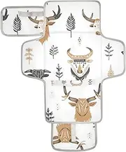 Reusable Diaper Change pad with Tissue Pocket Travel Changing pad for Baby Infant Travel Station Kit