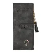 Women Wallet PU Leather Luxury Modis Long Zipper Pocket Purse Card Holder Wristlet Wallet Tassel Clutch Handbag Female Purse
