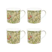 Nostalgic Ceramics Golden Lily Mugs 240ml (Set of 4)