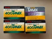 4 KODAK 400 TMAX 135-36 SEALED BOXES EXPIRED 2006 & 1997