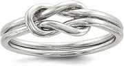 [JewelryWeb] 925 Sterling Silver Love Knot Ring Statement-Ring for Women