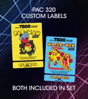 Atari 7800 Replacement Label - Pac-Man and Ms. Pac-Man CUSTOM 320