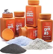 Dan&Darci Rock Tumbler Grit Refill Kit - 3.5 Pounds Grits Medium + Poly Plastic Pellets - Rock Polishing Media - Polish for Any Brand Tumbler - Rock Tumbling Supplies - Stone Polisher