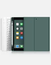 Rk102 Bluetooth Keyboard and Case for iPad 10.22021/2020/2019/iPad Air 10.5/iPad Pro10.5-dark green