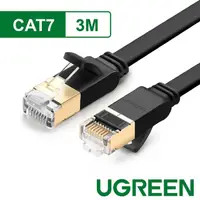 在飛比找momo購物網優惠-【綠聯】3M 10Gb超高速CAT7扁型網路線