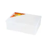 FISCHER PLASTIC 1H032 1 Compartment Storage Box Medium Plastic Case 1 Compartment (Medium) 195Mm