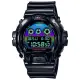 【CASIO 卡西歐】G-SHOCK AI 探索虛擬彩虹系列電子錶(DW-6900RGB-1)