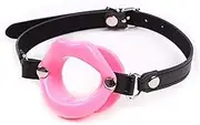 DaPlug Comfortable Śex ťoys BDŚM Pu Silicone O Shaped Lips with Open Mouth Ball Game for Her Cosplay Bọndạgẹ Set ŚM Gãme Tools Convenient (Color : Pink)