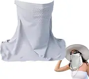 [Generisch] Face Cover Mask - UV Face Mask | Sun Protection Face Cover Bandana Face Cover Cooling Face Shield with Ear Loops Summer Breathable Neck Gate Bandana for Golf Cycling