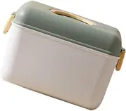 KOMBIUDA Medicine Lock Box Portable Medicine Organizer PP Plastic Storage Box Handle for Household First Aid
