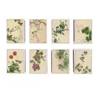Set of 8 Match Boxes FLOWERS BIRD japan art Vintage Style Matchbox Holder box