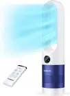 Bladeless Fan, 26" Bladeless Tower Fan with Remote, 8 Speeds, 90° Oscillation, 9