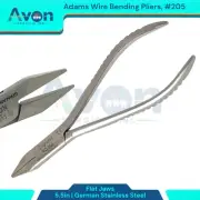 5.5" Adams Wire Bending Pliers, Flat Smooth Jaws, German Stainless Orthodontic