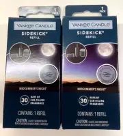 2 Yankee Candle Sidekick MidSummer's Night Fragrance Refill Musk ~ Patchouli ...