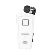 F980 MINI Wireless In-Ear Handsfree with Microphone Headset Bluetooth Earphone Vibration Support IOS Android white