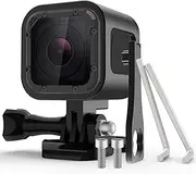 Nechkitter Aluminum Frame Housing Case for GoPro Hero 5 Session / 4 Session/Hero Session, CNC Aluminum Alloy Solid Protective Case with Wrench –Black