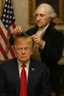 AI06 Donald Trump Gets a New Hair Stylist Refrigerator Magnet Big 4 by 6 Inch