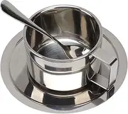 Stainless Steel Double Walled Latte Cappuccino Tea Cup Set for Home Office Cafe Camping (200ml)