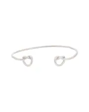 Juvell 18K Plated Love Knot Bangle Bracelet
