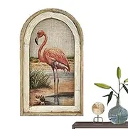 Acunny Pink Bird Table Decoration, Flamingo Wall Decoration, Colourful Wall Art Decoration, Funny Parties, Household Painting for Bedroom, Living Room, Learning