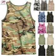 Rothco Camouflage Sleeveless Tank-Top Tactical Army Military T-Shirt