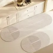 Super Absorbent Diatomite Kitchen Mat – Long Soft Washable Non-Slip Rug