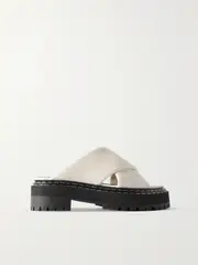 [Proenza Schouler] Proenza Schouler - Leather Platform Sandals - Cream - IT39 IT 39 Cream
