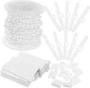 1 Sets Vertical Blind Repair Accessories Vertical Blinds Roller Shades Replacement Parts Bottom Weights Cord Connectors for Blind Repairs Supplies