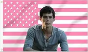 Shmbada Dylan O'Brien 3x5 Foot Decorative Flag with 2 Brass Grommets for Outdoor Indoor, Double Stitched, Wall Hanging Room Decor Tapestry, College Dorm Porch Outside Decorations Teen Wolf
