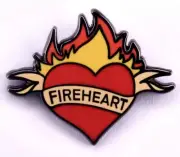 Throne of Glass Enamel Pin - Fire Heart - Free AU Post - AU Stock