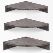 Corner Floating Shelves, Set of 3 Corner Wall Shelves for Storage and Display, 3